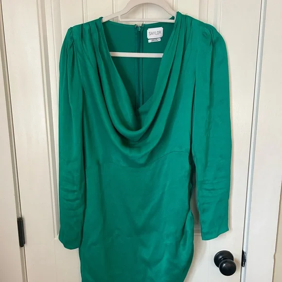 SAYLOR Adrienne satin cowl dress - Picture 2 of 5